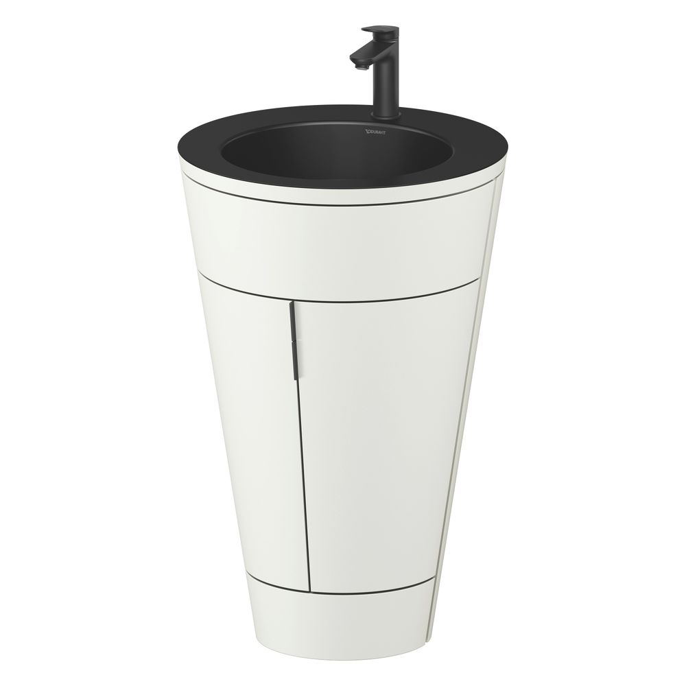 Duravit Starck 1 Waschtisch-Set C-bonded bds Lack 605x560x864mm, Nordic Weiß S... DURAVIT-S19514OBD390010 4067116427295 (Abb. 4)