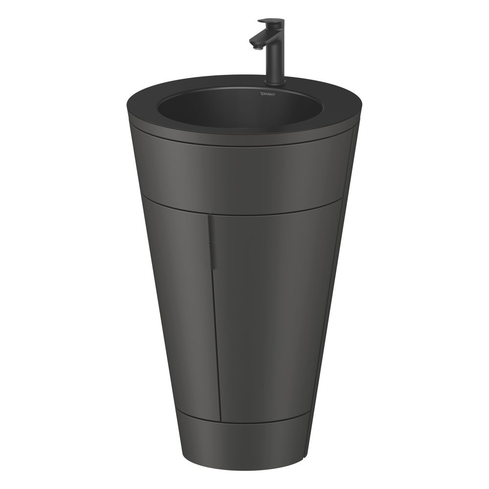Duravit Starck 1 Waschtisch-Set C-bonded bds Lack 605x560x864mm, Graphit SM/Ma... DURAVIT-S19514OBD580010 4067116427318 (Abb. 4)