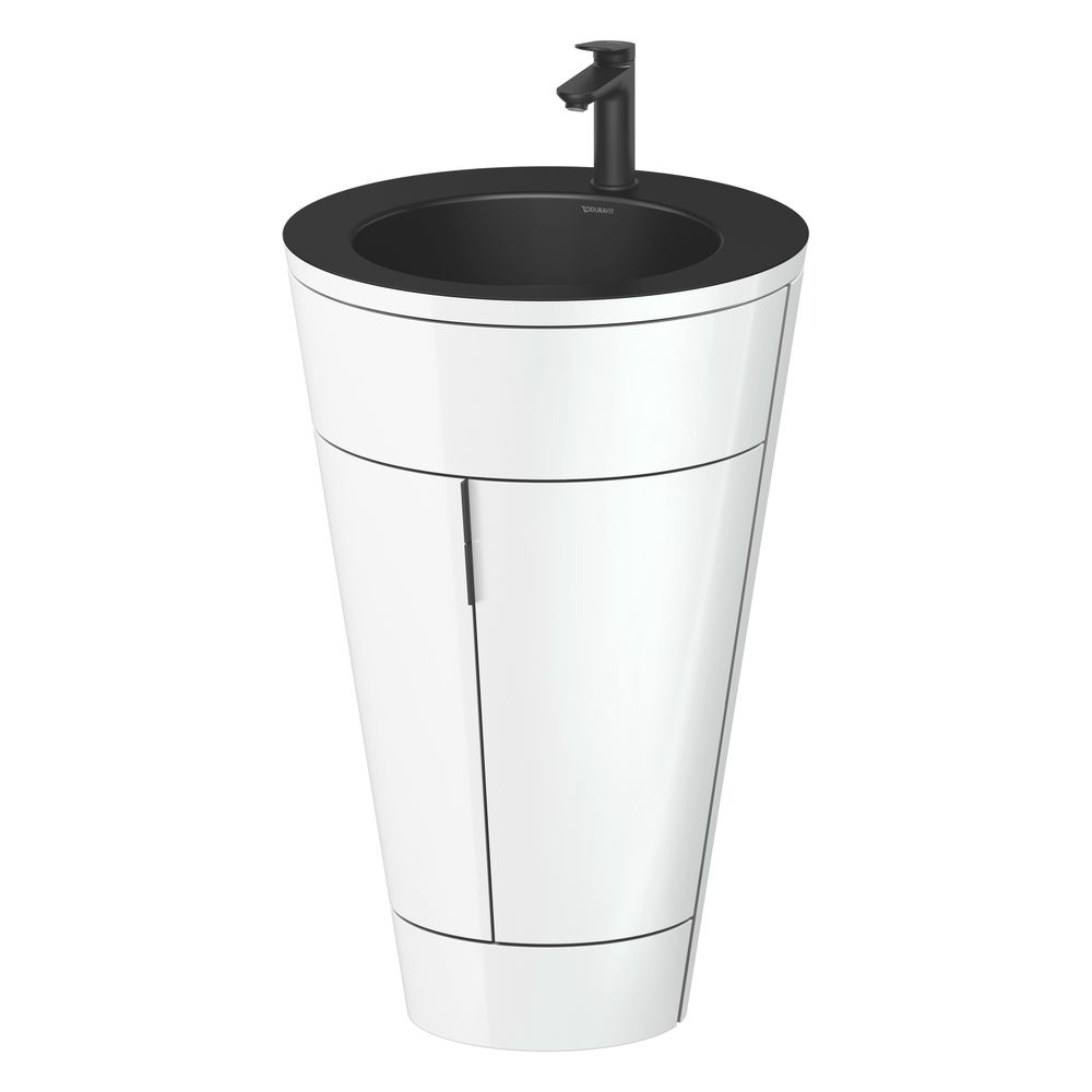 Duravit Starck 1 Waschtisch-Set C-bonded bds Lack 605x560x864mm, Weiß HG/Matts... DURAVIT-S19514OBD850010 4067116427332 (Abb. 4)