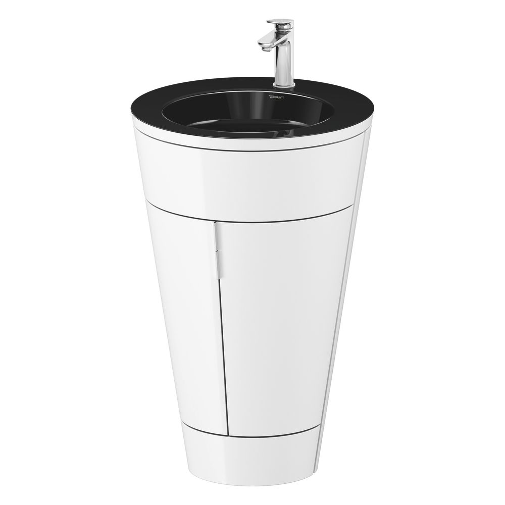 Duravit Starck 1 Waschtisch-Set C-bonded bds Lack 605x560x864mm, Weiß Hochglan... DURAVIT-S19515O10850010 4067116427493 (Abb. 4)
