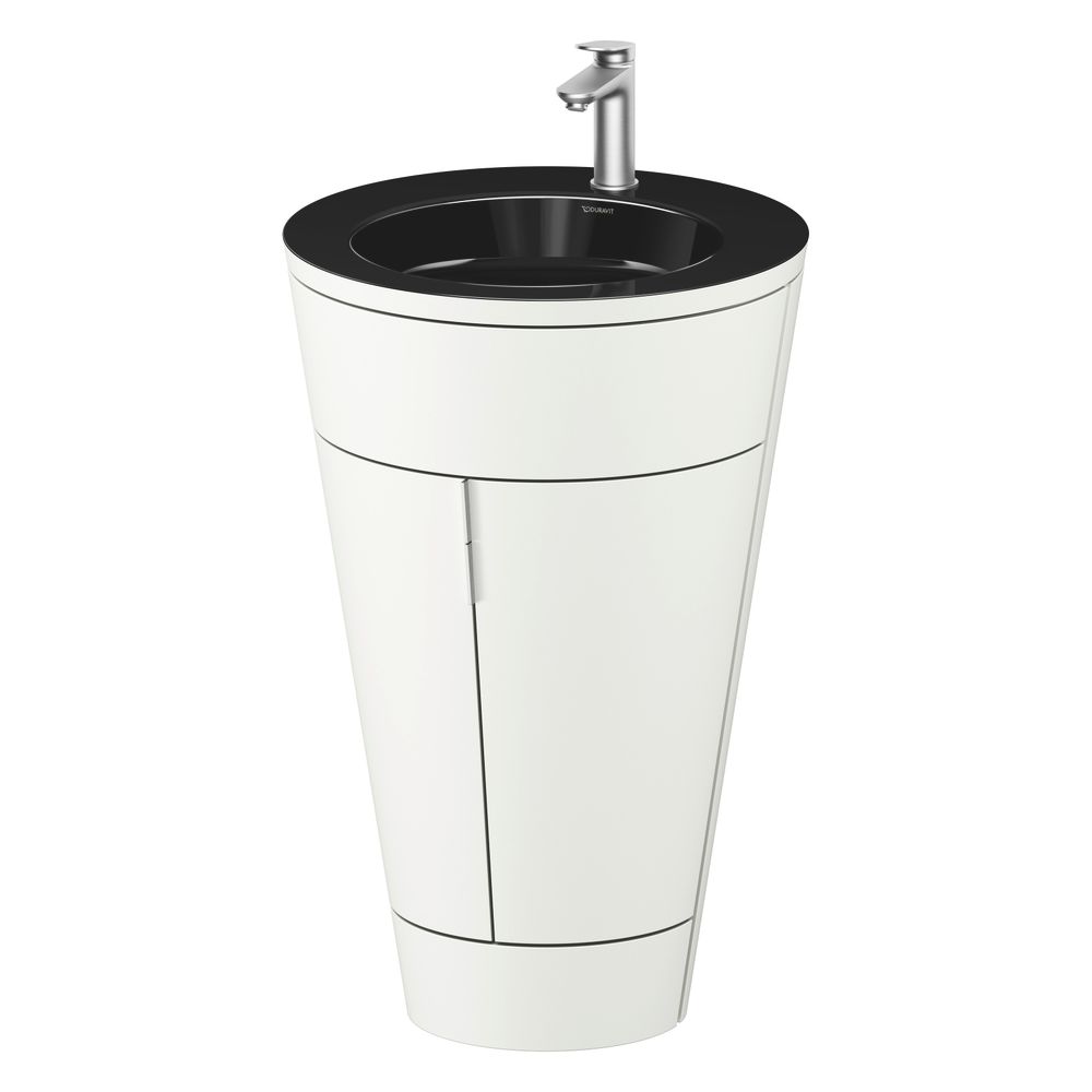 Duravit Starck 1 Waschtisch-Set C-bonded bds Lack 605x560x864mm, Weiß SM/Schwa... DURAVIT-S19515O70360010 4067116427608 (Abb. 4)