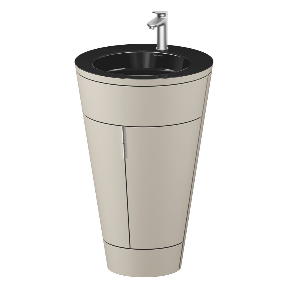 Duravit Starck 1 Waschtisch-Set C-bonded bds Lack 605x560x864mm, Taupe SM/Schw... DURAVIT-S19515O70600010 4067116427646 (Abb. 4)