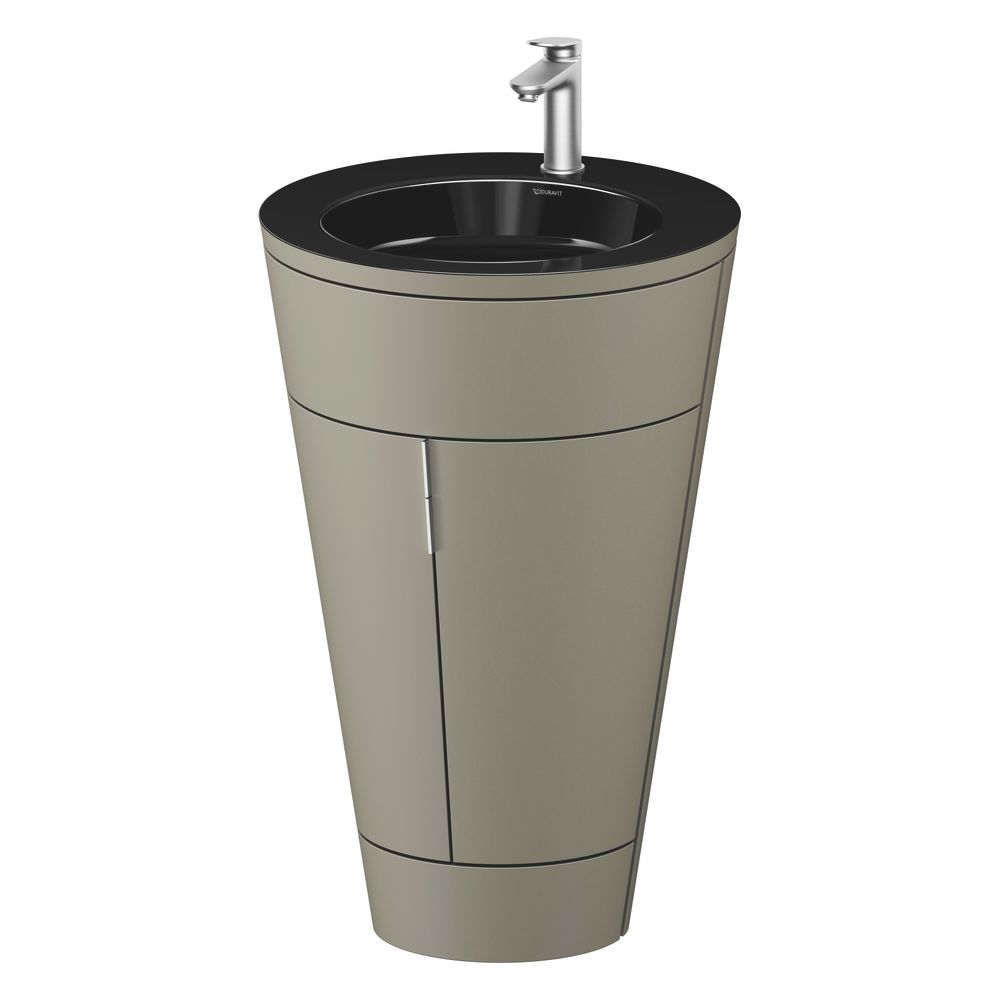 Duravit Starck 1 Waschtisch-Set C-bonded bds Lack 605x560x864mm, Stein Grau SM... DURAVIT-S19515O70920000 4067116426861 (Abb. 4)