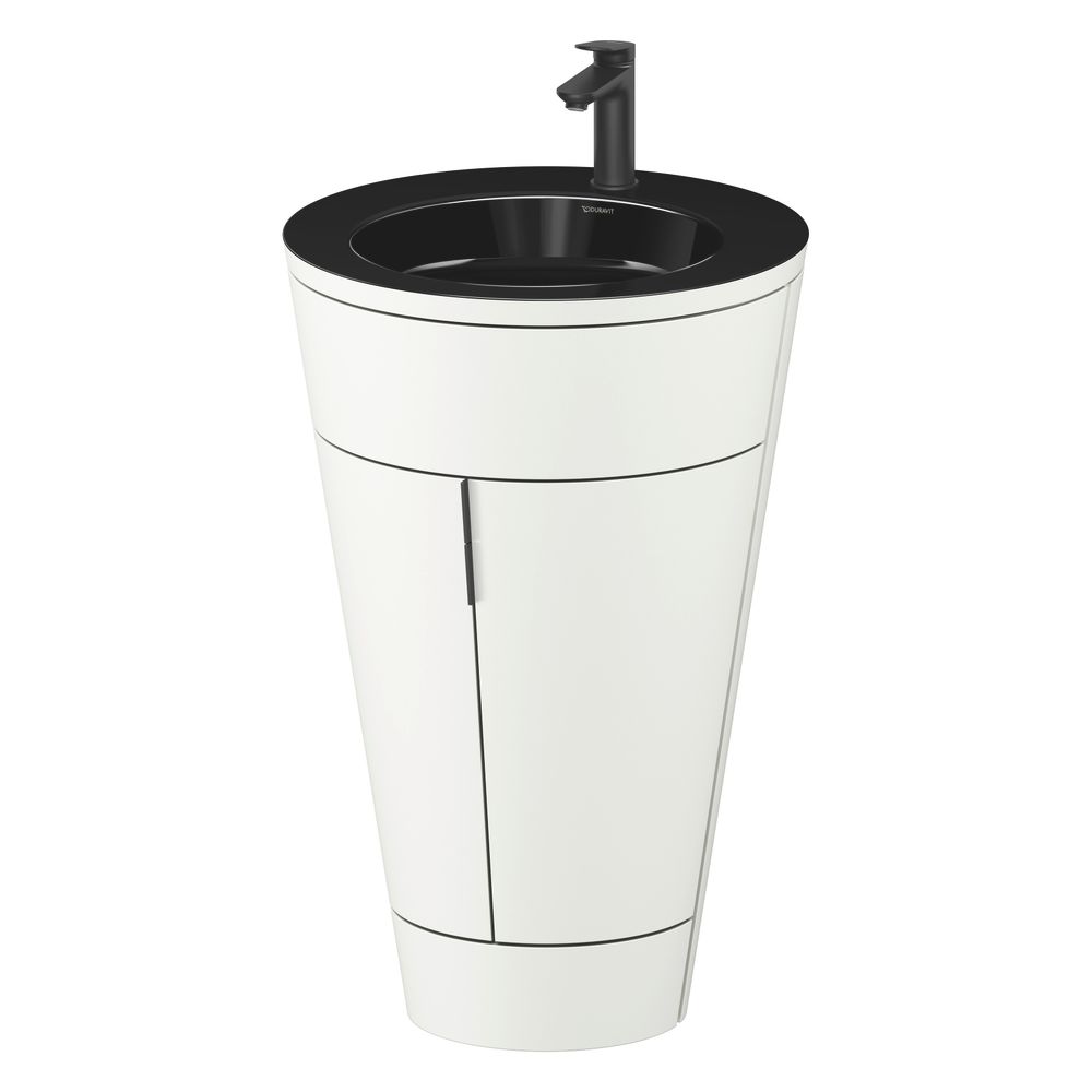 Duravit Starck 1 Waschtisch-Set C-bonded bds Lack 605x560x864mm, Weiß SM/Schwa... DURAVIT-S19515OBD360000 4067116426885 (Abb. 4)