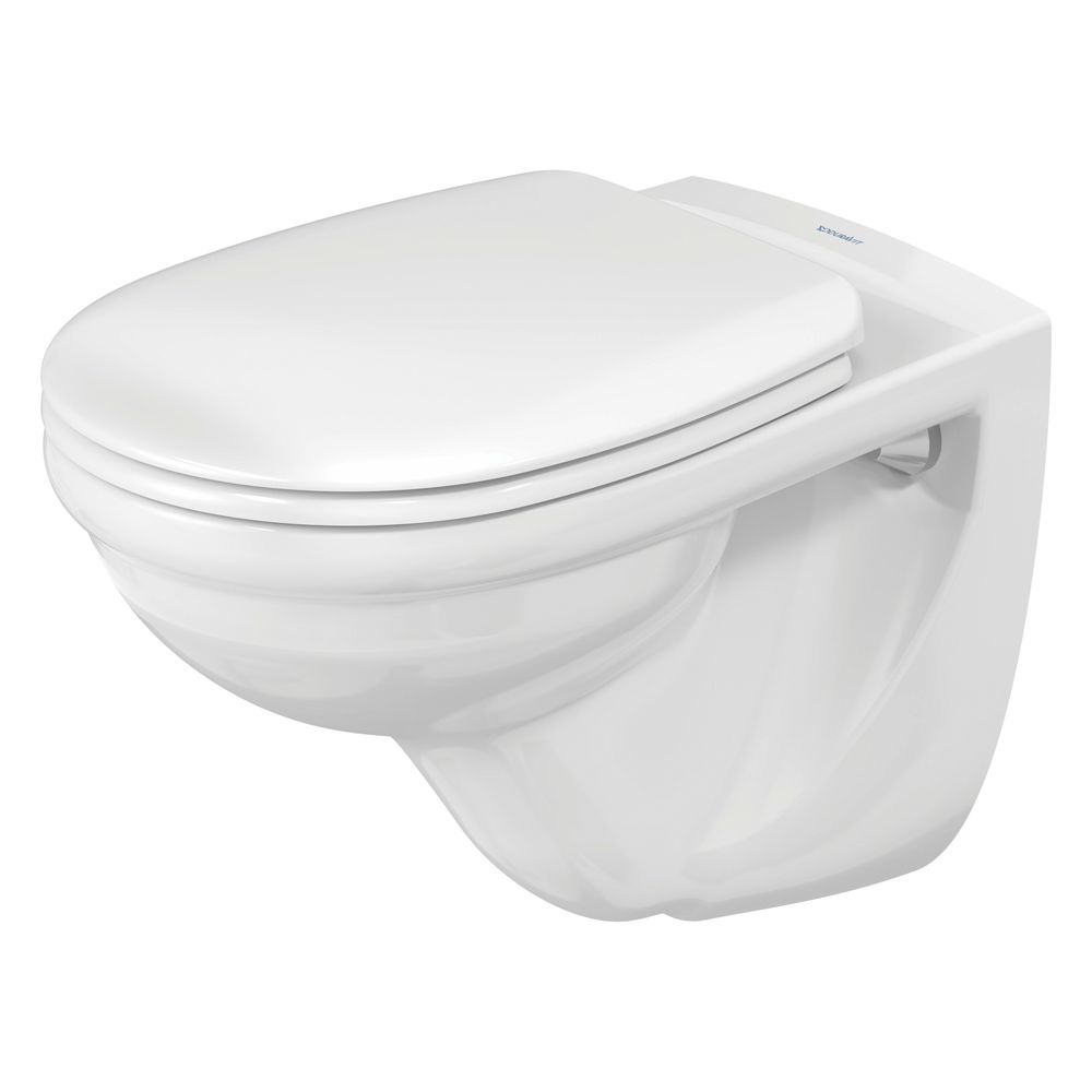 Duravit D-Code Wand-WC 560x355x385mm, Weiß Hochglanz, 6l, Tiefspüler, geschlossen, ... DURAVIT-0184090000 4021534063954 (Abb. 7)