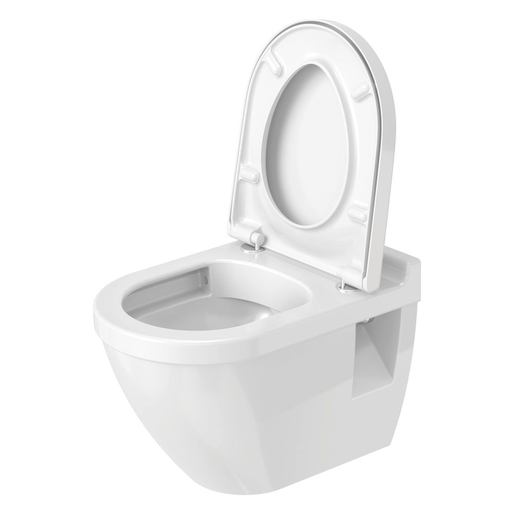 Duravit Starck 3 Wand-WC 540x370x375mm Weiß Hochglanz 45l Tiefspüler rimless waager... DURAVIT-2519090000 4067116415827 (Abb. 3)