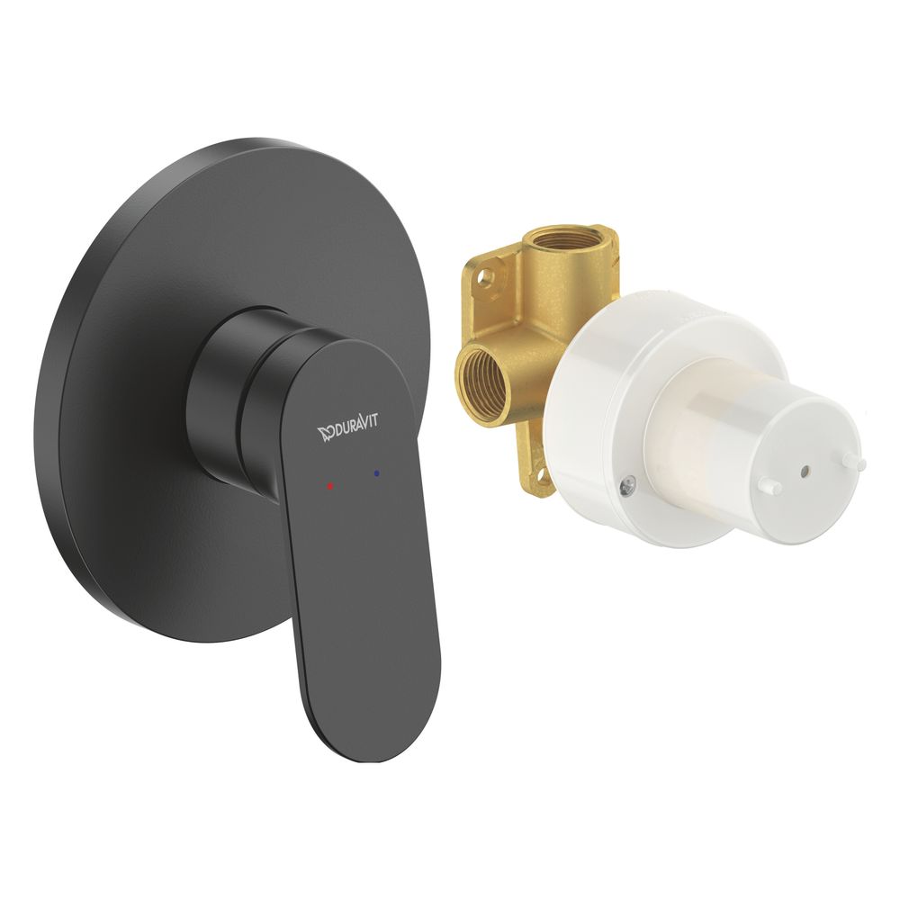 Duravit Wave Einhebelmischer Unterputz Set, 1 Verbraucher, Mattschwarz, 1 Verbrau... DURAVIT-WA4210007046 4067116463705 (Abb. 3)