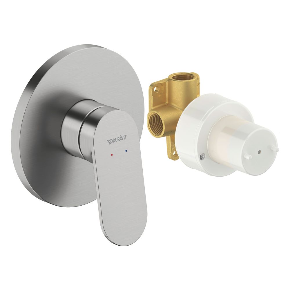 Duravit Wave Einhebelmischer Unterputz Set, 1 Verbraucher, Edelstahl gebürstet, 1... DURAVIT-WA4210007070 4067116433975 (Abb. 5)