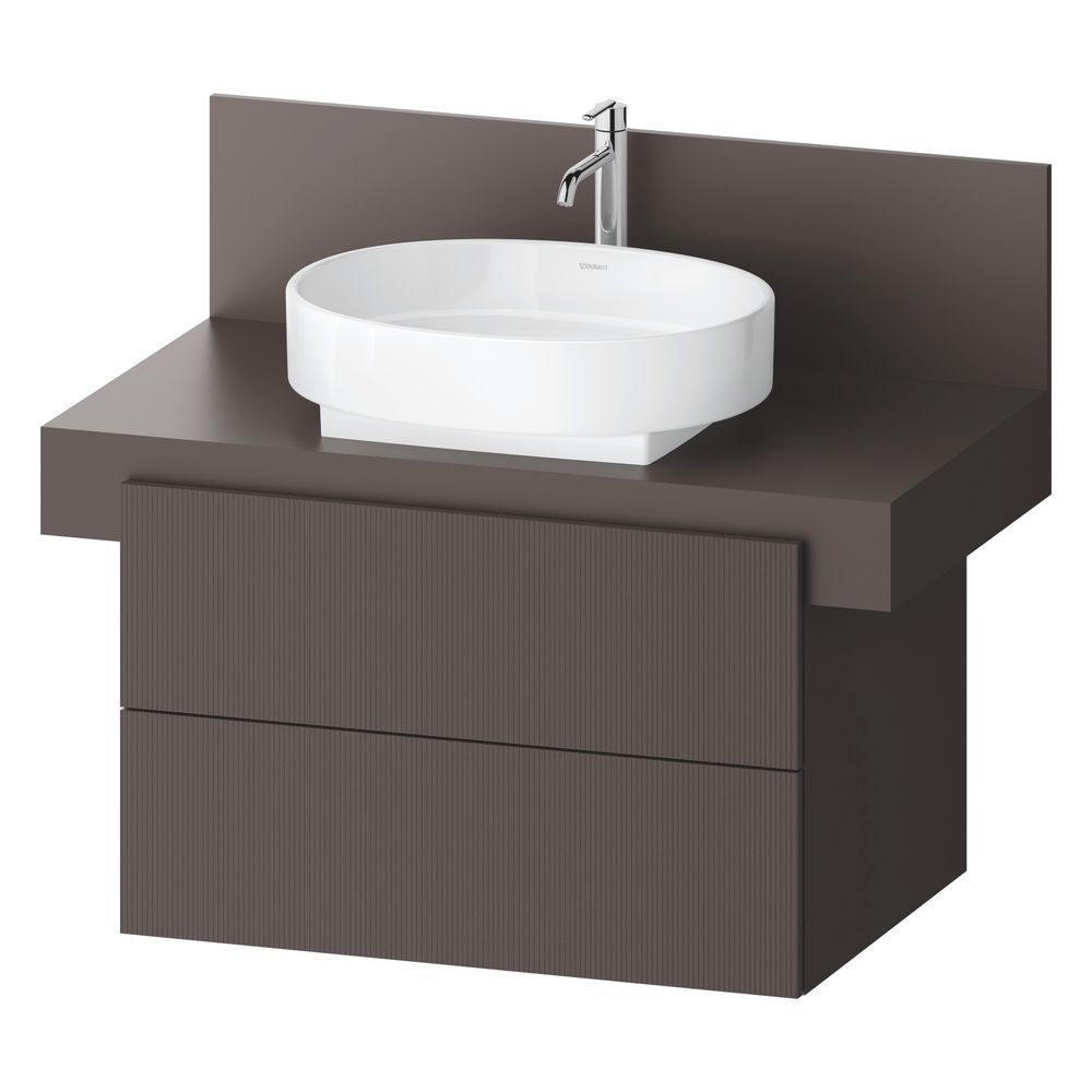 Duravit Balcoon Konsolen-Waschtischunterbau wandh.570x800x534mm Schieferbraun ... DURAVIT-BA50130JGIG0000 4067116472806 (Abb. 4)