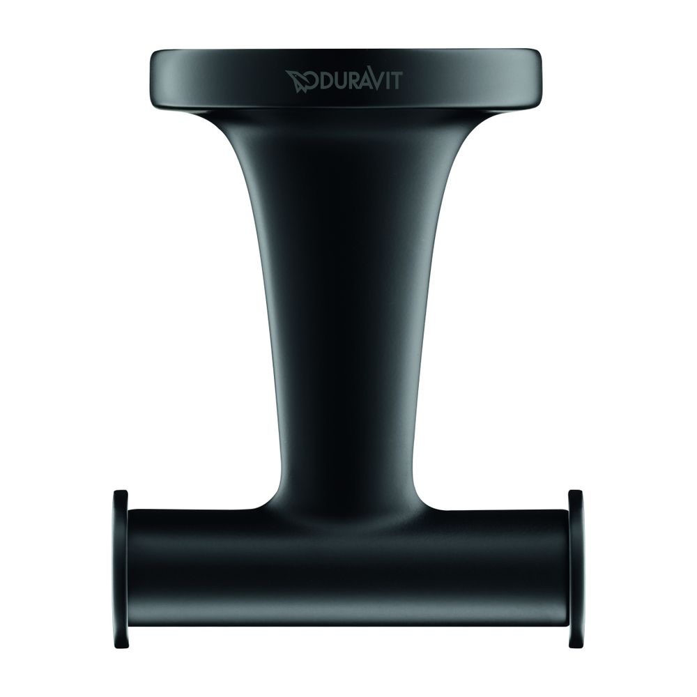 Duravit Starck T Handtuchhaken 76x60x50mm, Mattschwarz... DURAVIT-0099304600 4053424702940 (Abb. 1)