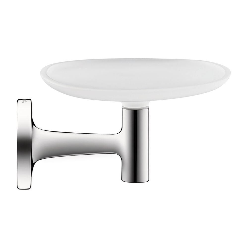 Duravit Starck T Seifenschale 119x140x66mm, Chrom glänzend/Mattweiß, Glas, wandhäng... DURAVIT-0099331000 4053424693798 (Abb. 1)