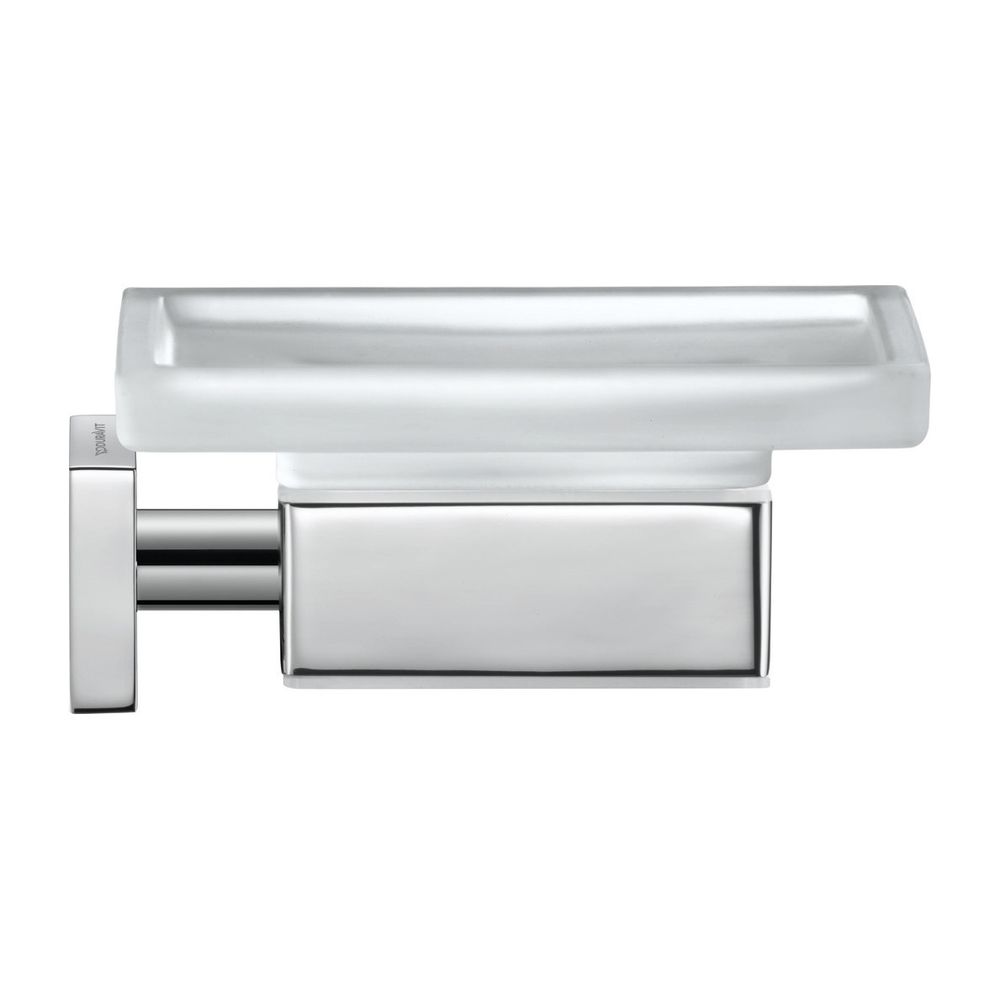 Duravit Karree Seifenschale 115x122x50mm, Chrom/Mattweiß, Messing/Glas, wandhängend... DURAVIT-0099521000 4021534901096 (Abb. 5)