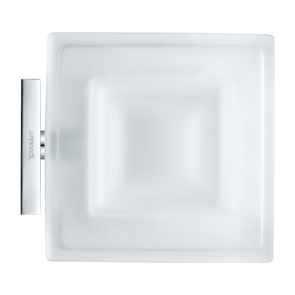 Duravit Karree Seifenschale 115x122x50mm, Chrom/Mattweiß, Messing/Glas, wandhängend... DURAVIT-0099521000 4021534901096 (Abb. 4)