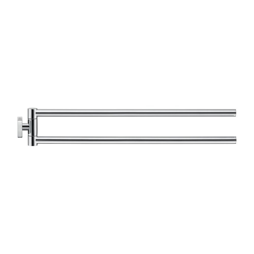 Duravit Karree Handtuchhalter 68x450x75mm, Chrom, Messing, 2 Arme, mit Befestigungs... DURAVIT-0099581000 4021534901133 (Abb. 2)