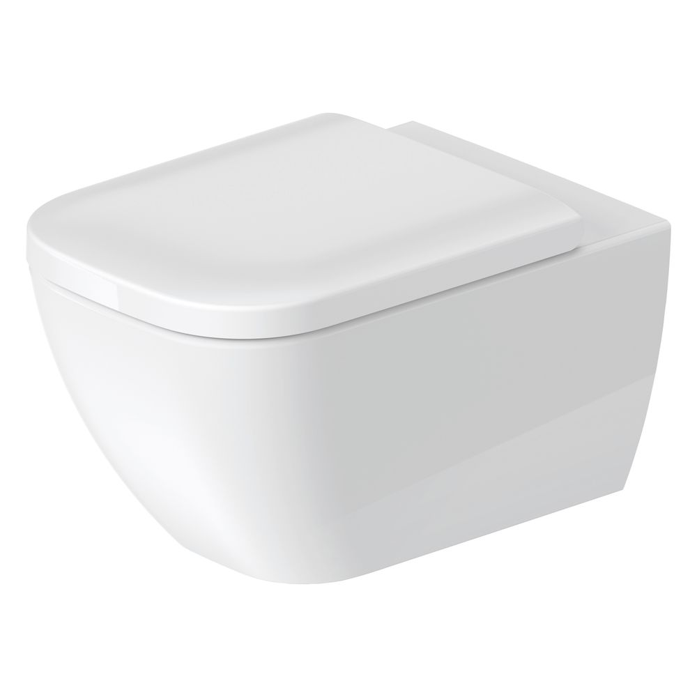 Duravit Happy D.2 Wand-WC 540x365x335mm, Weiß Hochglanz, 4,5l, Tiefspüler, rimless,... DURAVIT-2222090000 4021534953224 (Abb. 4)