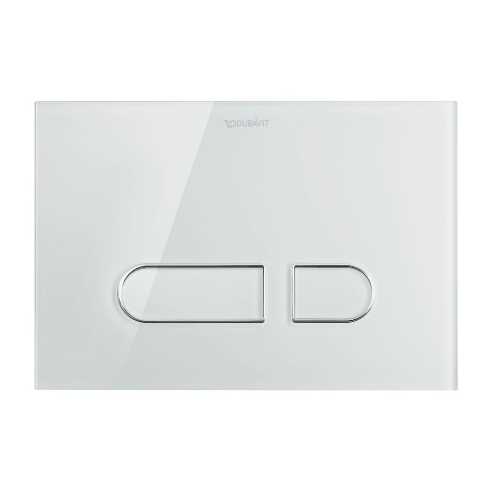 Duravit DuraSystem A1 Betätigungsplatte mechanisch für WC Dual Flush Aufgesetzt, ... DURAVIT-WD5002012000 4053424507316 (Abb. 2)
