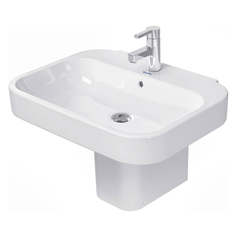 Duravit Happy D.2 Waschtisch 495x650x175mm wandhängend Weiß Hochglanz, Rechteckig, ... DURAVIT-2316650000 4021534848759 (Abb. 7)