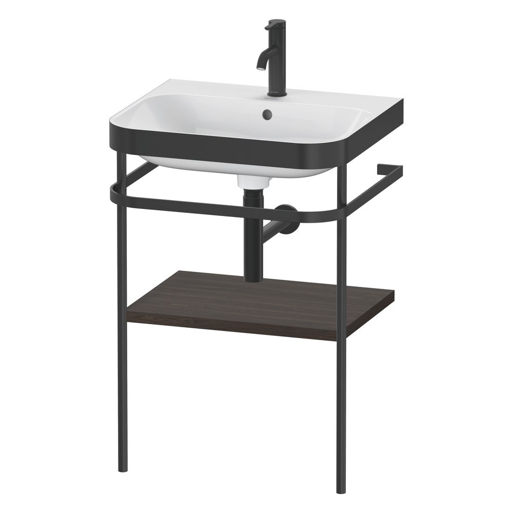 Duravit Happy D.2 Waschtisch-Set C-bonded Metallkonsole Dekor, 490x575x850mm, Nusb... DURAVIT-HP4735O6969 4063382004123 (Abb. 4)