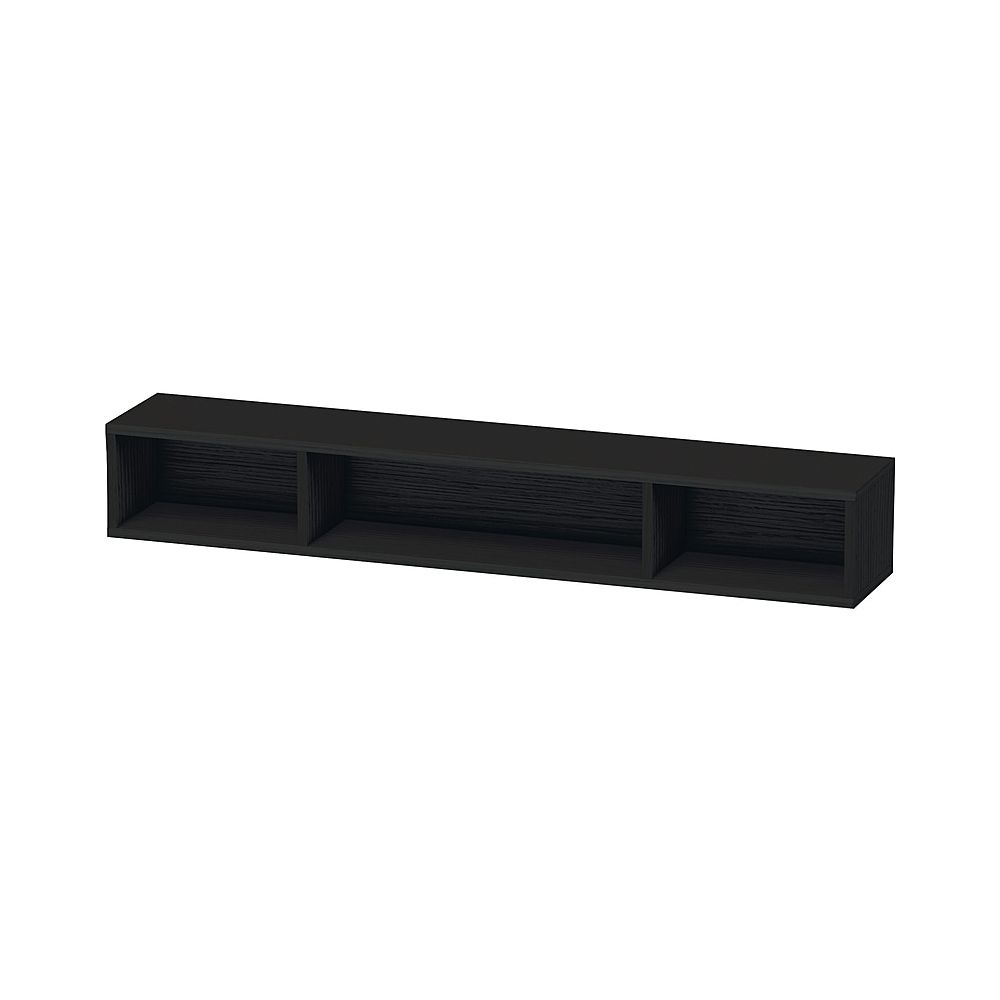 Duravit L-Cube Regalelement Wandmontage 140x800x120mm, Eiche Schwarz, 3 oF, mit Be... DURAVIT-LC120001616 4063382092236 (Abb. 1)