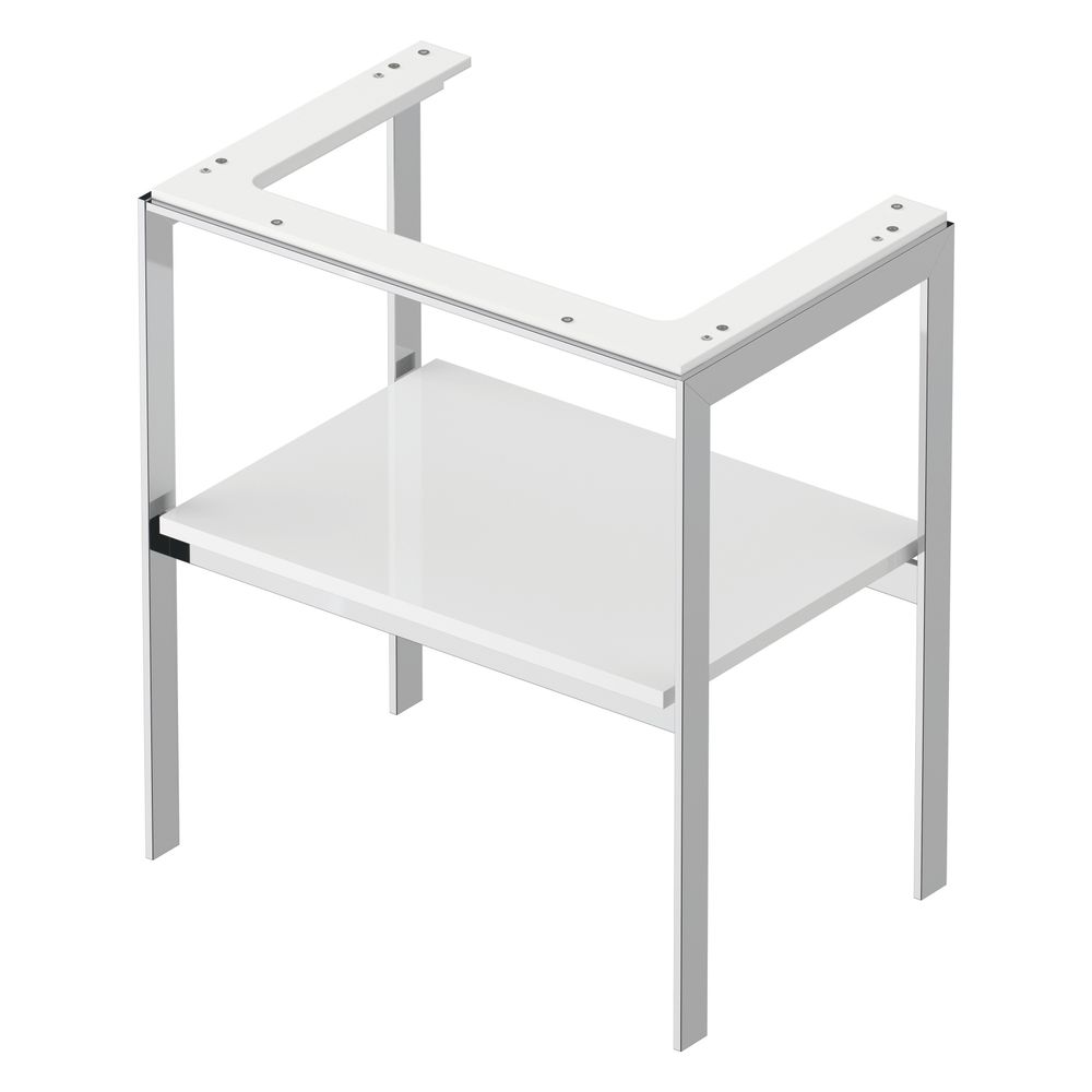 Duravit White Tulip Metallkonsole 450x684x760mm, Weiß Hochglanz, 1 Ablagefläche, I... DURAVIT-WT454008585 4063382125941 (Abb. 4)