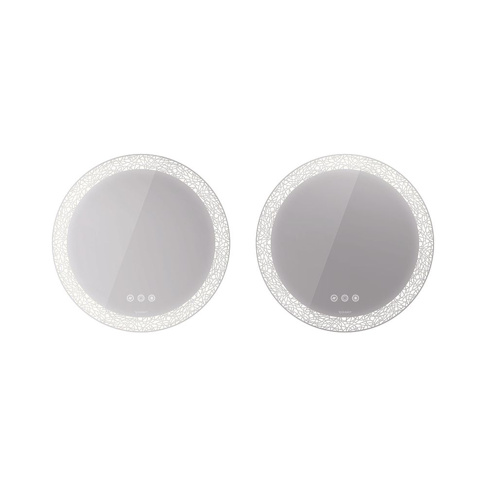 Duravit Happy D.2 Spiegel Wandmontage 55x700x700mm Mattweiß Icon, LED Lichtfel... DURAVIT-HP7487G00000000 4063382264251 (Abb. 1)