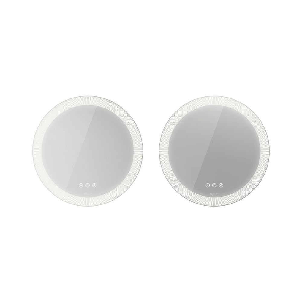 Duravit Happy D.2 Spiegel Wandmontage 55x700x700mm Mattweiß Icon, LED Lichtfel... DURAVIT-HP7487S00000000 4063382264275 (Abb. 1)