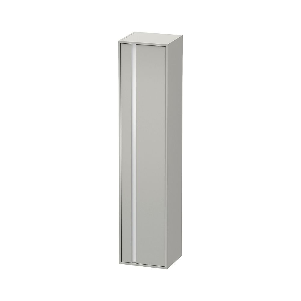 Duravit Ketho Hochschrank Dekor 360x400x1800mm Betongrau Matt, 1 Tür R, Griffleist... DURAVIT-KT1255R0707 4053424636016 (Abb. 1)
