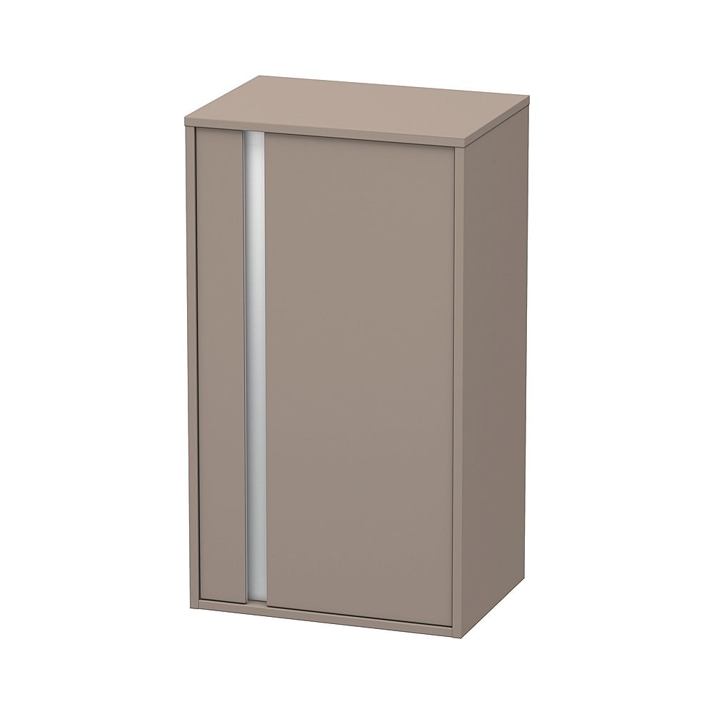 Duravit Ketho Halbhochschrank Dekor 360x500x880mm, Basalt Matt, 1 Tür R, 2 Glasfac... DURAVIT-KT1266R4343 4021534724268 (Abb. 1)
