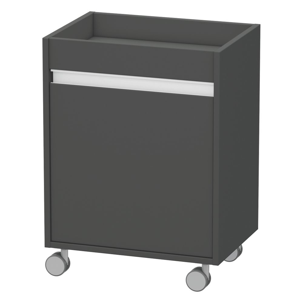 Duravit Ketho Rollcontainer Dekor, 360x500x670mm, Graphit Matt, Dekor, 1 Tür Recht... DURAVIT-KT2530R4949 4021534724510 (Abb. 5)