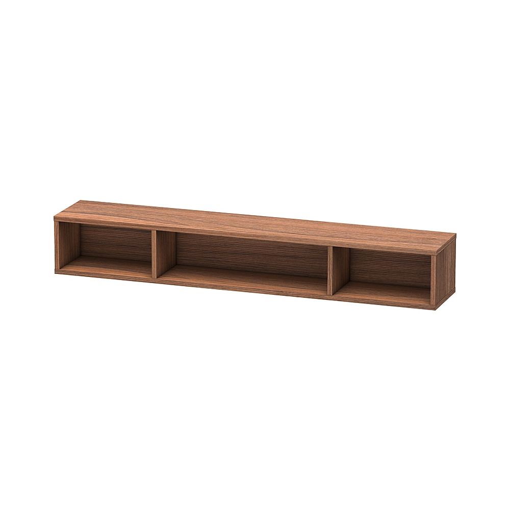 Duravit L-Cube Regalelement Wandmontage 140x800x120mm, Nussbaum, 3 oF, mit Befesti... DURAVIT-LC120007979 4053424297712 (Abb. 1)