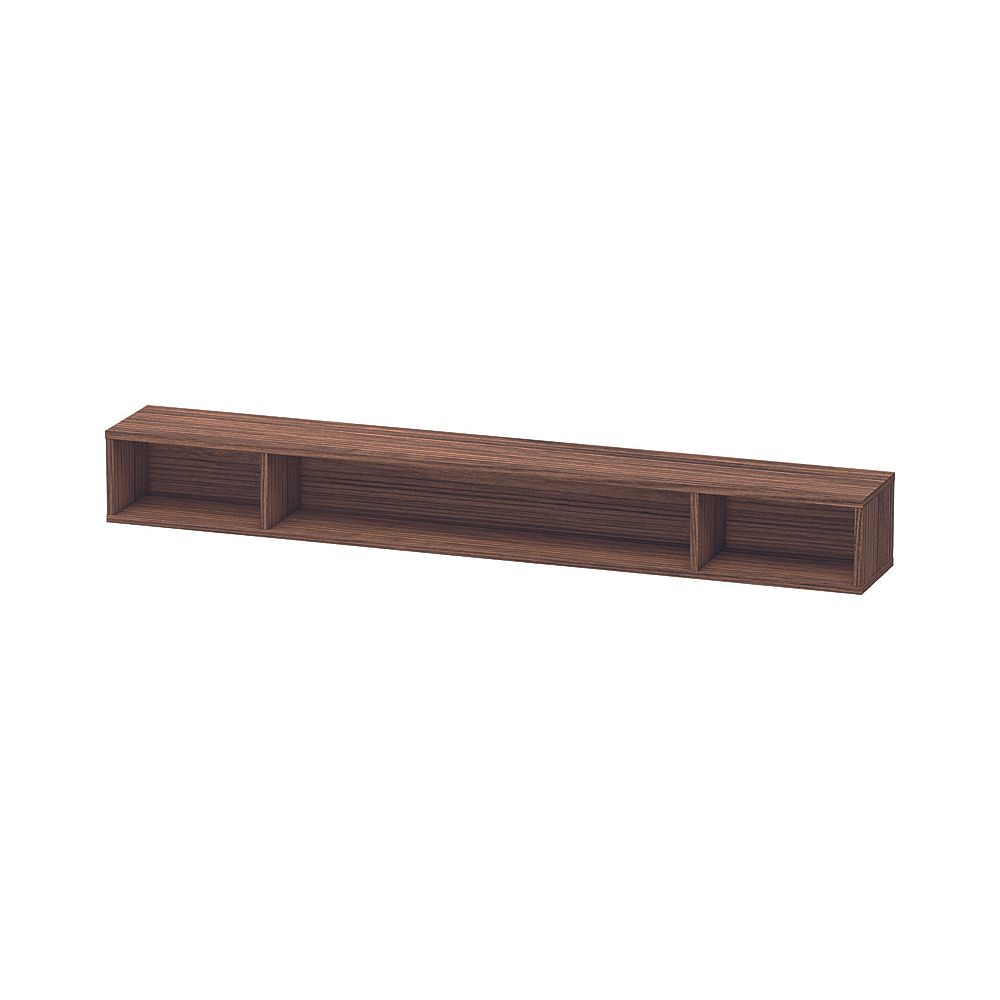 Duravit L-Cube Regalelement Wandmontage 140x1000x120mm, Nusb.dunkel, 3 oF, mit Bef... DURAVIT-LC120102121 4053424643274 (Abb. 1)