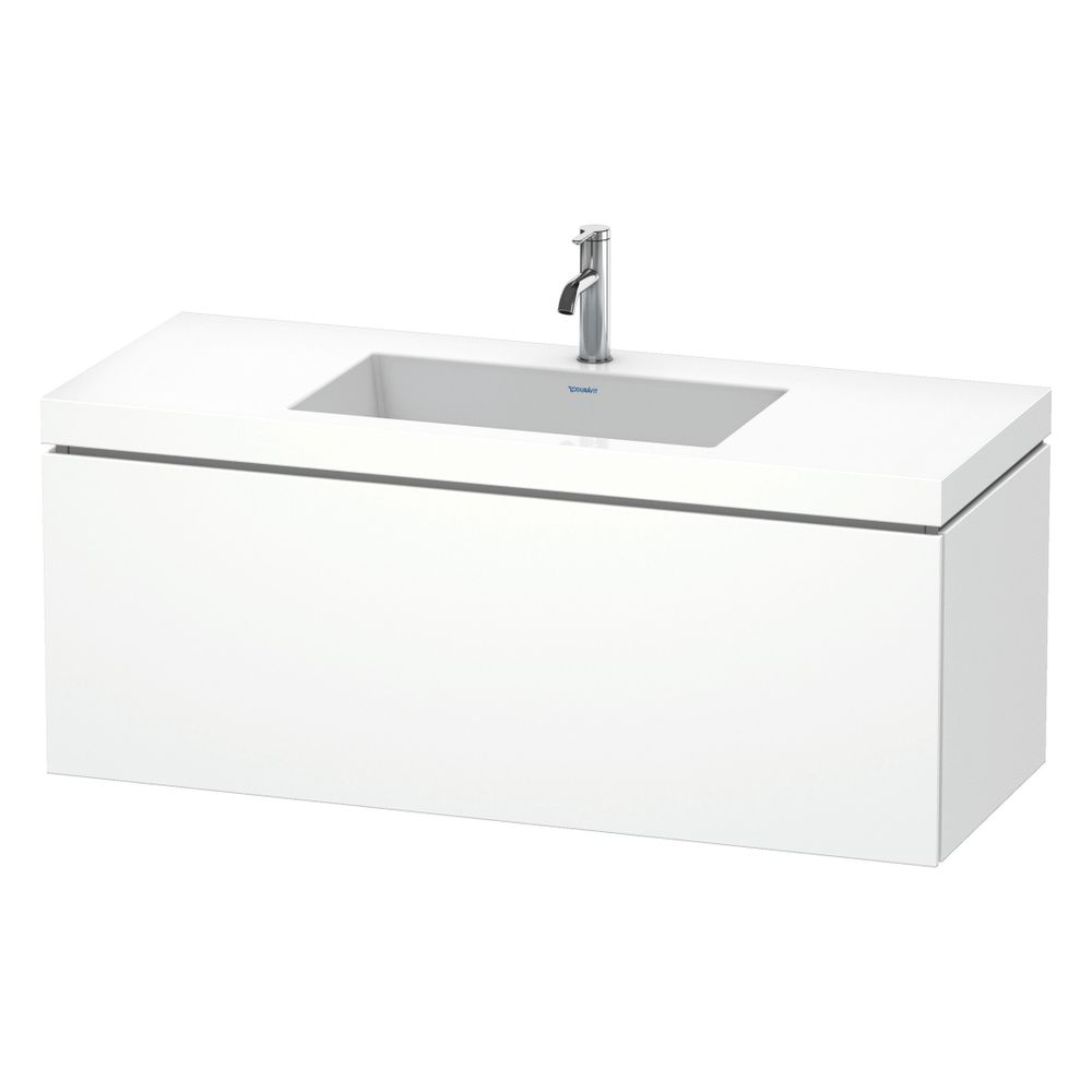 Duravit L-Cube Waschtisch-Set C-bonded wh Dekor, 480x1200x500mm, Weiß SM, 1 Auszug... DURAVIT-LC6919O8484 4067116013726 (Abb. 4)