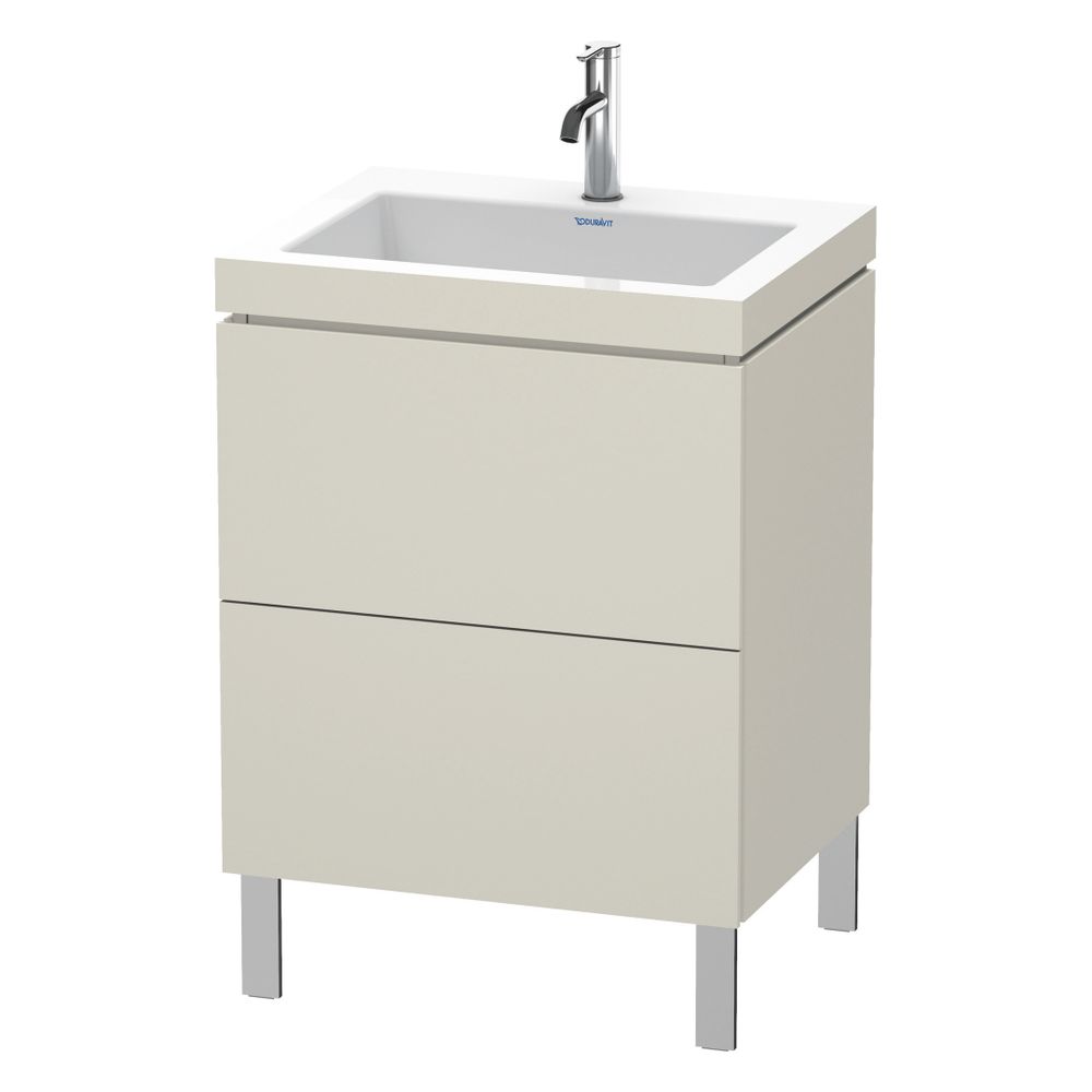 Duravit L-Cube Waschtisch-Set C-bonded bodenst. Dekor, 480x600x698mm, Taupe SM, 2 ... DURAVIT-LC6936O8383 4067116009729 (Abb. 4)