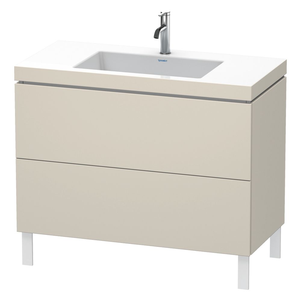 Duravit L-Cube Waschtisch-Set C-bonded bodenst. Dekor, 480x1000x698mm, Taupe SM, 2... DURAVIT-LC6938O8383 4067116009644 (Abb. 4)