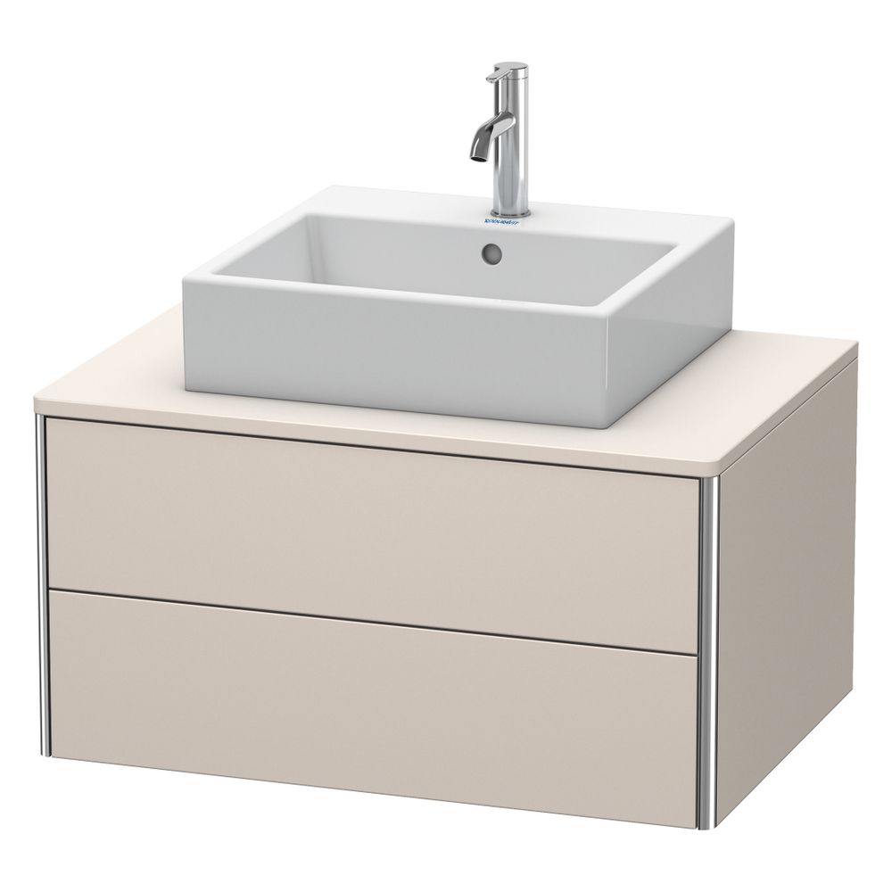 Duravit XSquare Konsolenwaschtischunterbau wandh. 548x800x400mm Taupe SM, ohne KSP... DURAVIT-XS491008383 4067116060003 (Abb. 4)