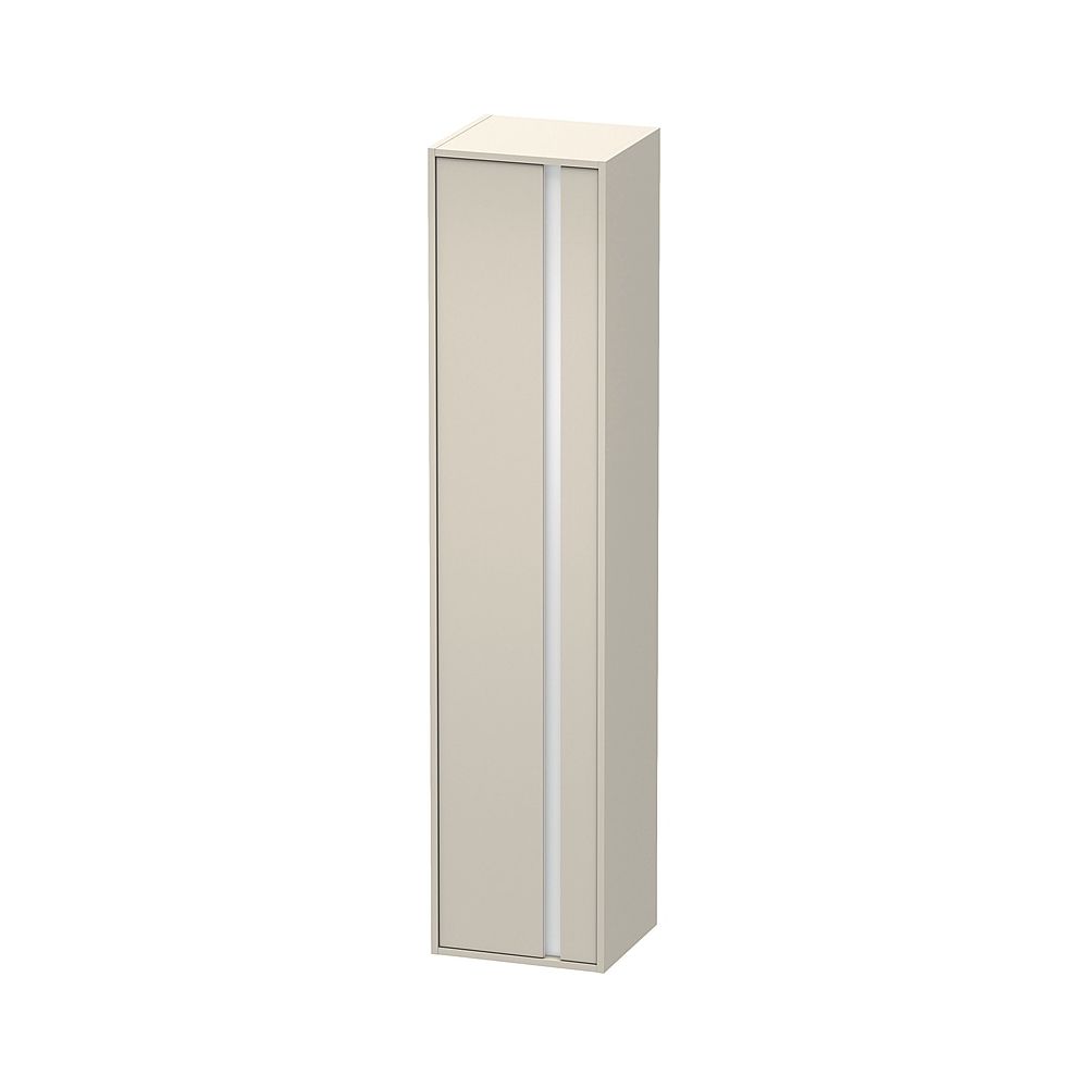 Duravit Ketho Hochschrank Dekor 360x400x1800mm Taupe Matt, 1 Tür L, Griffleiste Si... DURAVIT-KT1255L9191 4053424338590 (Abb. 1)