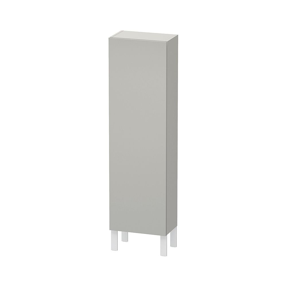 Duravit L-Cube Halbhochschrank Dekor 243x400x1320mm Betongrau Matt, 1 Tür R, 3 Gla... DURAVIT-LC1168R0707 4053424642338 (Abb. 1)
