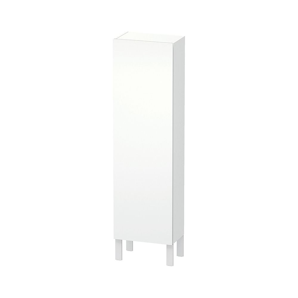 Duravit L-Cube Halbhochschrank Dekor 243x400x1320mm Mattweiß, 1 Tür R, 3 Glasfachb... DURAVIT-LC1168R1818 4053424303901 (Abb. 1)