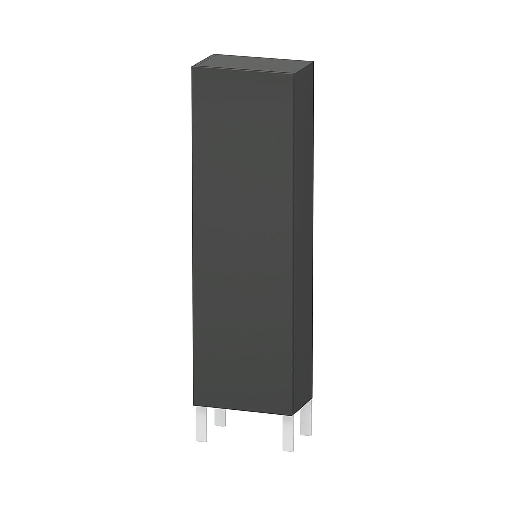 Duravit L-Cube Halbhochschrank Dekor 243x400x1320mm Graphit Matt, 1 Tür R, 3 Glas-... DURAVIT-LC1168R4949 4053424303932 (Abb. 1)