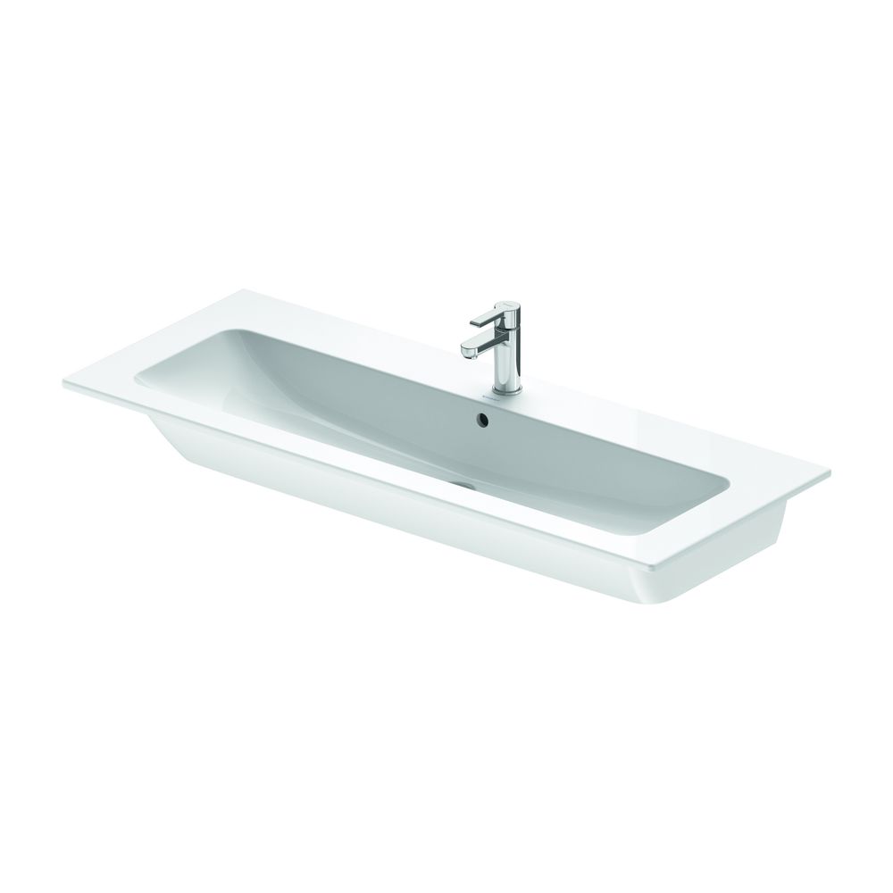 Duravit ME by Starck Waschtisch 490x1230x180mm WonderGliss Weiß HG, Rechteckig, 1 ... DURAVIT-23611200001 4053424897035 (Abb. 3)