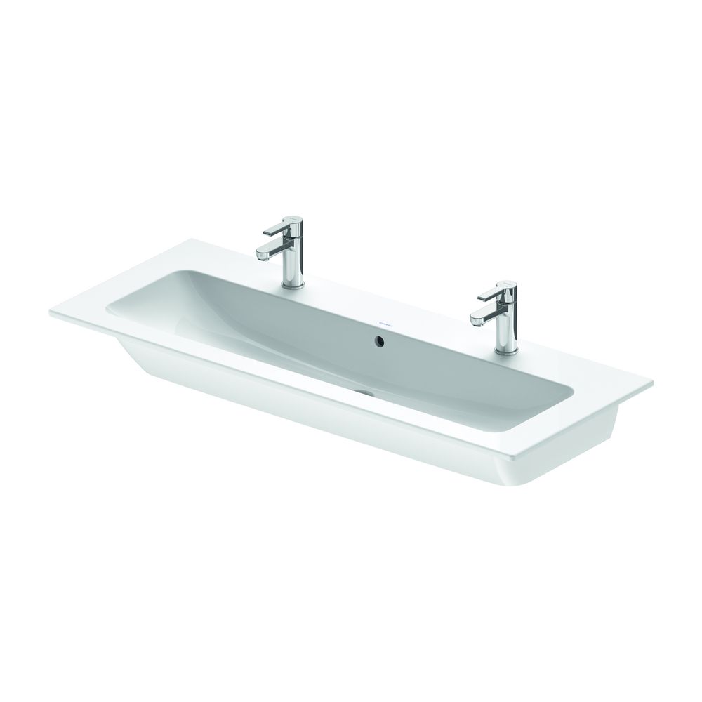 Duravit ME by Starck Waschtisch 490x1230x180mm, WonderGliss, Weiß Hochglanz, Rech... DURAVIT-23611200241 4053424897059 (Abb. 14)