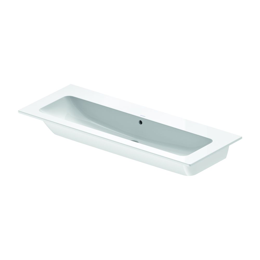 Duravit ME by Starck Waschtisch 490x1230x180mm, WonderGliss, Weiß Hochglanz, Recht... DURAVIT-23611200601 4053424897110 (Abb. 1)