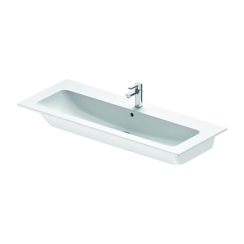 Duravit ME by Starck Waschtisch 490x1230x180mm, WonderGliss, Weiß Seidenmatt, Rech... DURAVIT-23611232001 4053424917672 (Abb. 3)