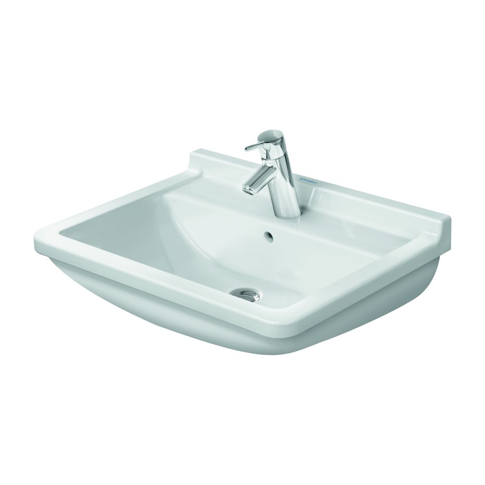 Duravit Starck 3 Waschtisch 450x600x225mm wandhäng., Weiß Hochglanz, Rechteckig, 1 ... DURAVIT-0300600000 4021534222825 (Abb. 5)