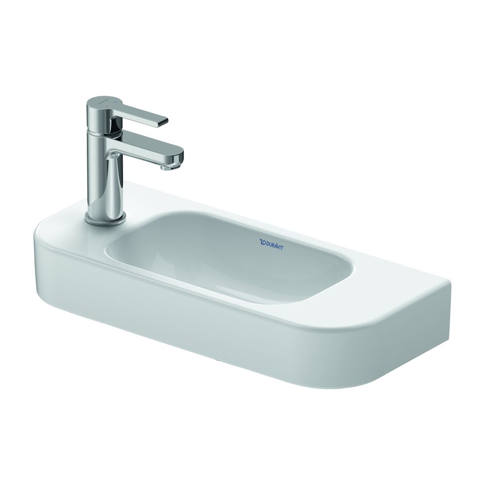 Duravit Happy D.2 Handwaschbecken 220x500x110mm Weiß HG, WonderGliss, Rechteckig, ... DURAVIT-07115000091 4021534942211 (Abb. 1)