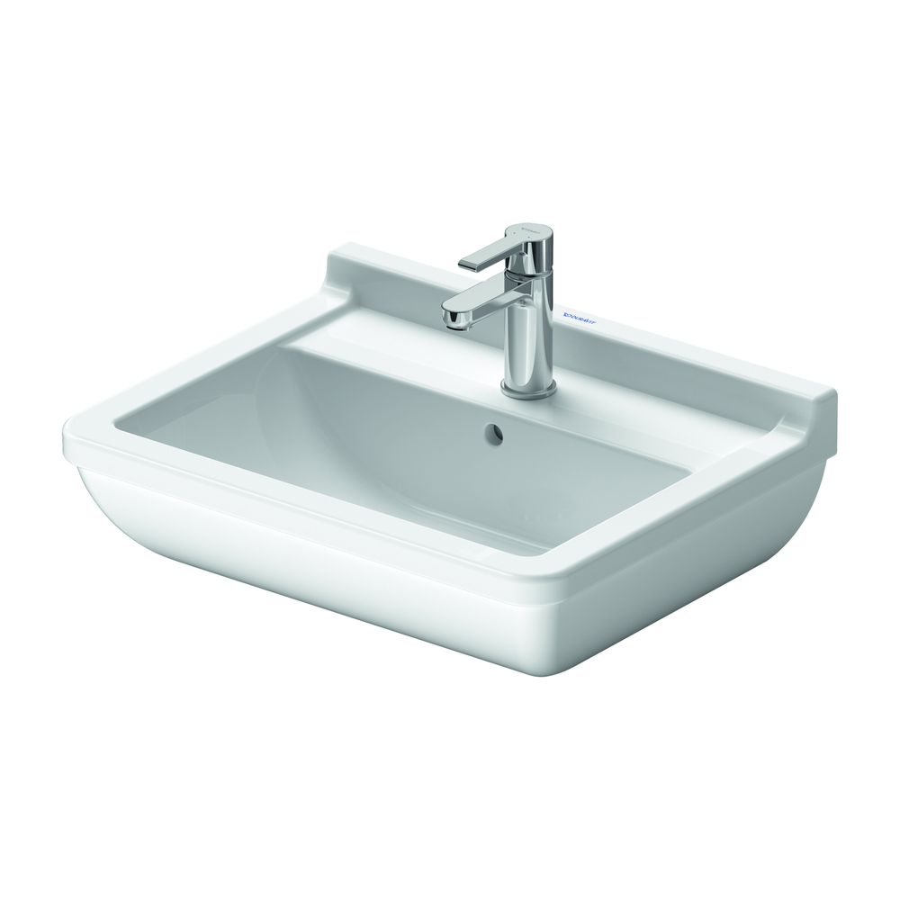 Duravit Starck 3 Waschtisch 430x550x225mm wandhäng., Weiß Hochglanz, Rechteckig, 1 ... DURAVIT-0300550000 4021534222955 (Abb. 6)