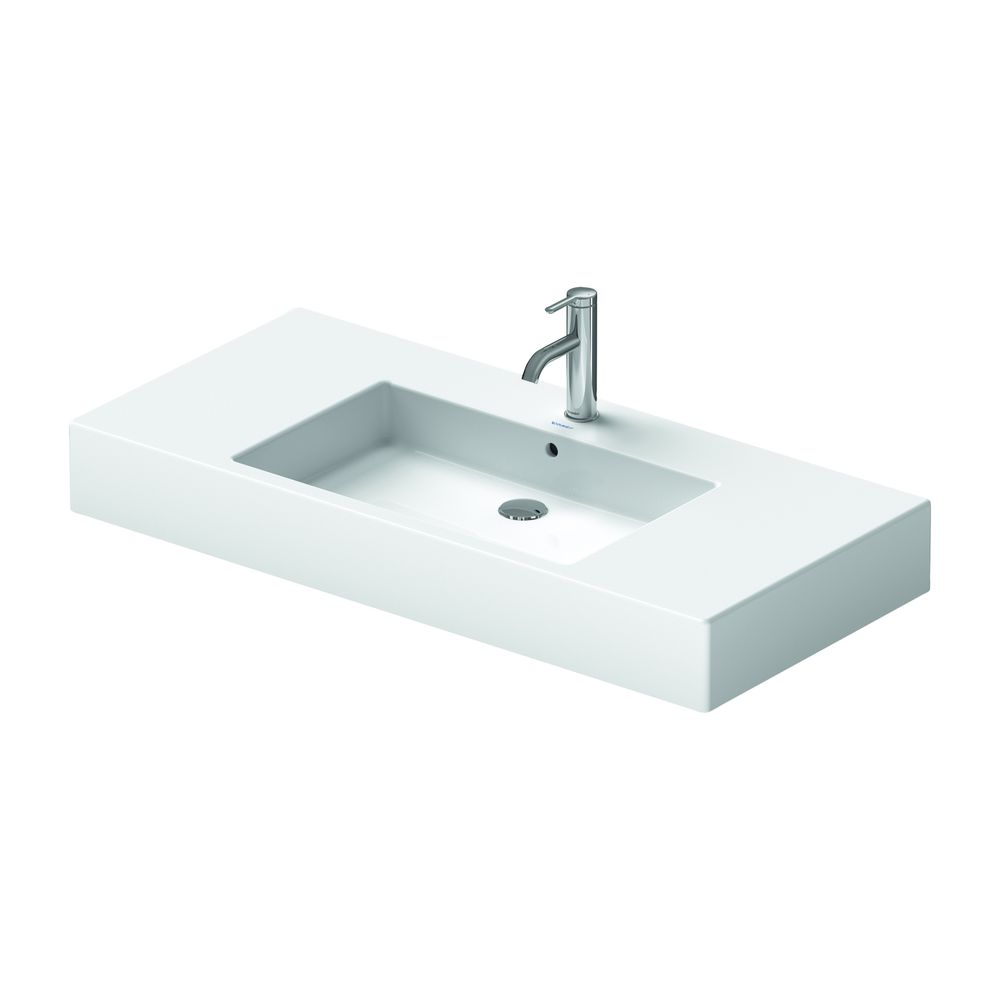 Duravit Vero Waschtisch 490x1050x170mm, WonderGliss, Weiß Hochglanz, Rechteckig, 1... DURAVIT-03291000001 4021534317460 (Abb. 5)
