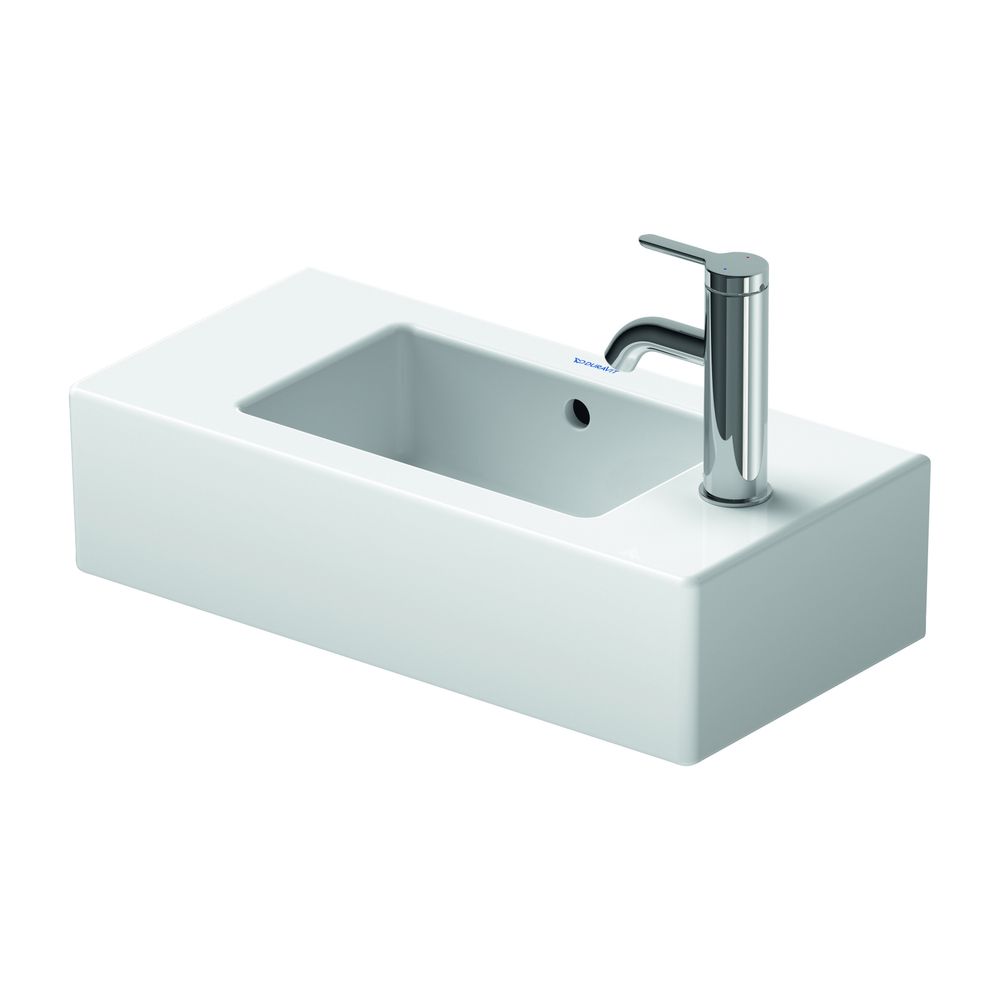 Duravit Vero Handwaschbecken 250x500x150mm, Weiß Hochglanz, Rechteckig, 1 Waschplat... DURAVIT-0703500009 4021534347641 (Abb. 1)