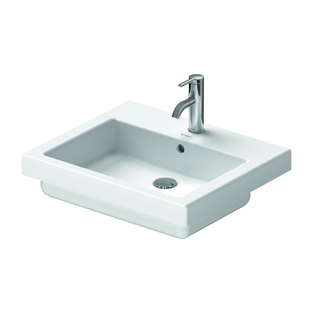 Duravit Vero Einbauwaschtisch 465x550x180mm, Weiß Hochglanz, WonderGliss, 1 HL, mi... DURAVIT-03155500001 4021534484421 (Abb. 4)