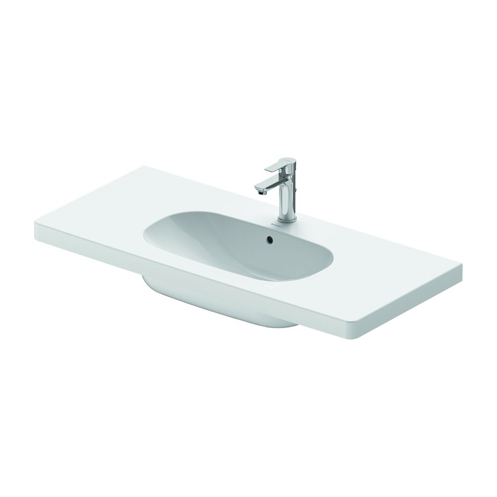 Duravit D-Code Waschtisch 480x1050x180mm, Weiß Hochglanz, Rechteckig, 1 Waschplatz... DURAVIT-03421000002 4021534457920 (Abb. 7)
